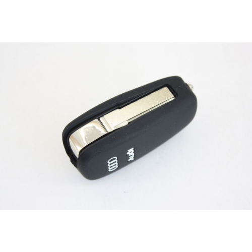 Чехол силиконовый для выкидного ключа Audi 3-кн черный