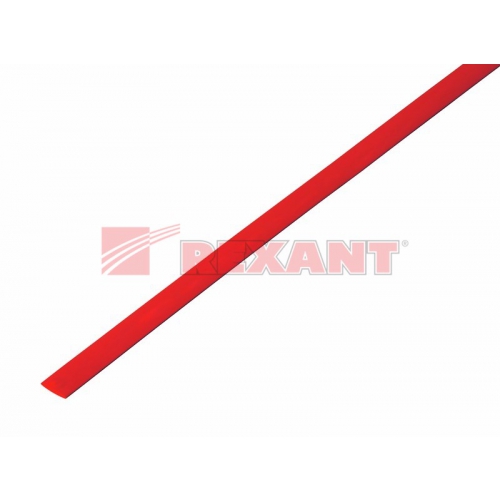Трубка термоусаживаемая REXANT (1м) 4 мм красная
