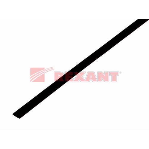 Трубка термоусаживаемая REXANT (1м) 4 мм черная