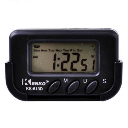 Часы автомобильные Kenko 613D с будильником