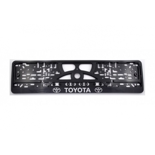 Рамка номерного знака Toyota серебро 28610