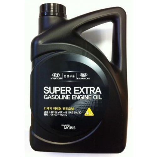 Масло моторное HYUNDAI/KIA Super Extra GasolineSL/GF-3 (4L) п/синт [ 05100-00410 ]