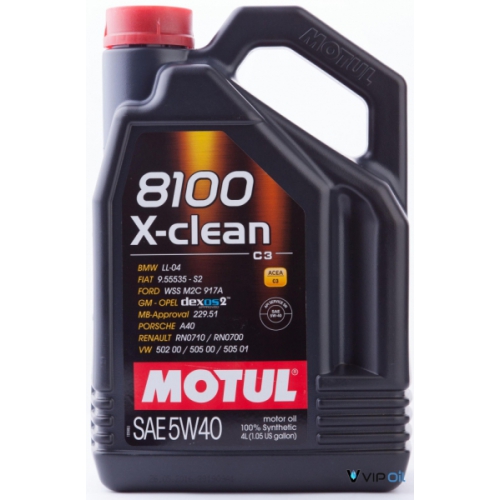 Масло моторное MOTUL 8100 X-clean 5W-40 4л [ 104720 ]
