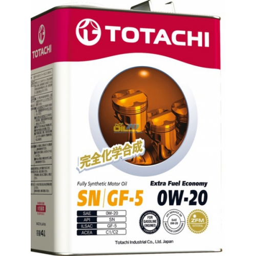 Масло моторное TOTACHI Extra Fuel Fully Synthetic SN SAE 0W-20 (4л) [ 4562374690622 ]