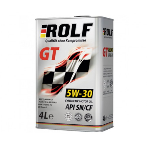 Масло моторное Rolf GT 5/30 SN/CF синтетическое 4 л [ 322228 ]